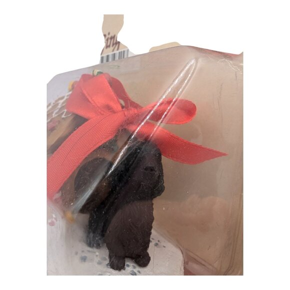 Conversation ConceptaEnglish Cocker Black Gingerbread House Ornament With Red Bo - Picture 5 of 6